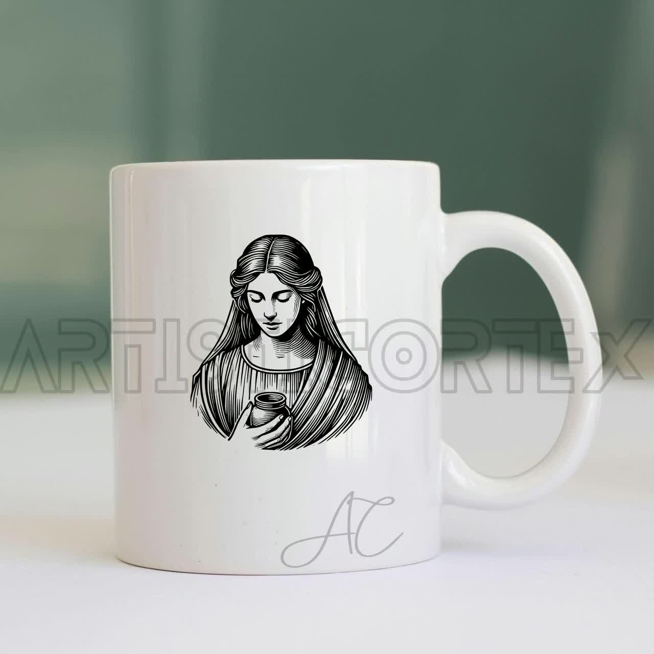 Mary Magdalene SVG Bundle, Mary Magdalene PNG, Saint Mary